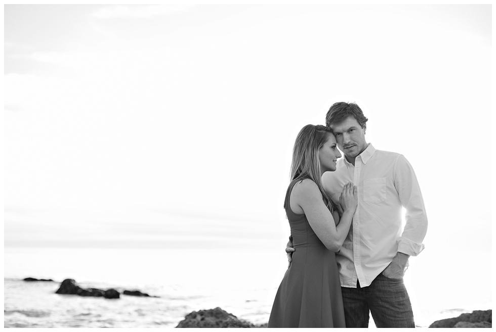 Romantic Crystal Cove Laguna Beach Sunset Engagement Photos Wes and Sara-12