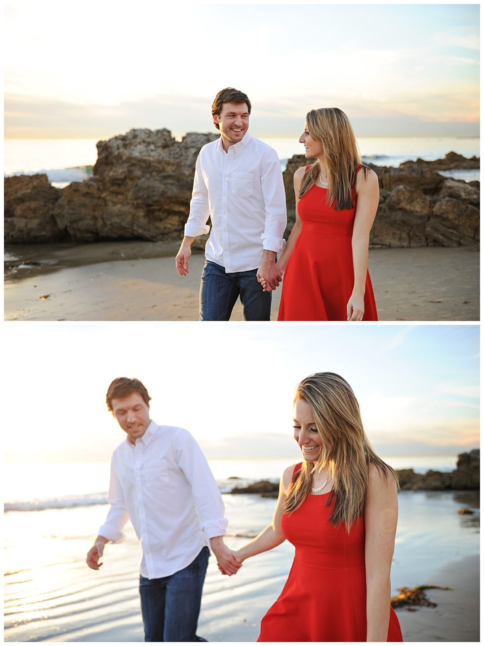 Romantic Crystal Cove Laguna Beach Sunset Engagement Photos Wes and Sara-13